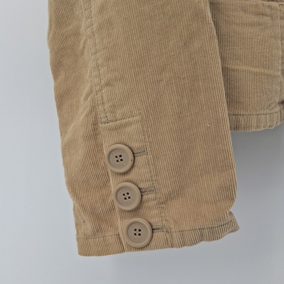 Aeropostale Limited Edition Corduroy Blazer Tan Khaki Size L Y2K Preppy Fall - Picture 5 of 10